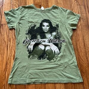 Gretchen Wilson Tour Tee 2005 Band Country‎ Redneck Woman Green